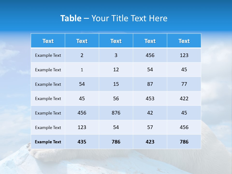 North Nature Mammal PowerPoint Template