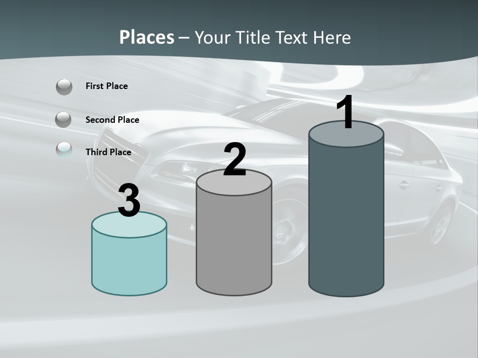 Transport Blur Concept Car PowerPoint Template