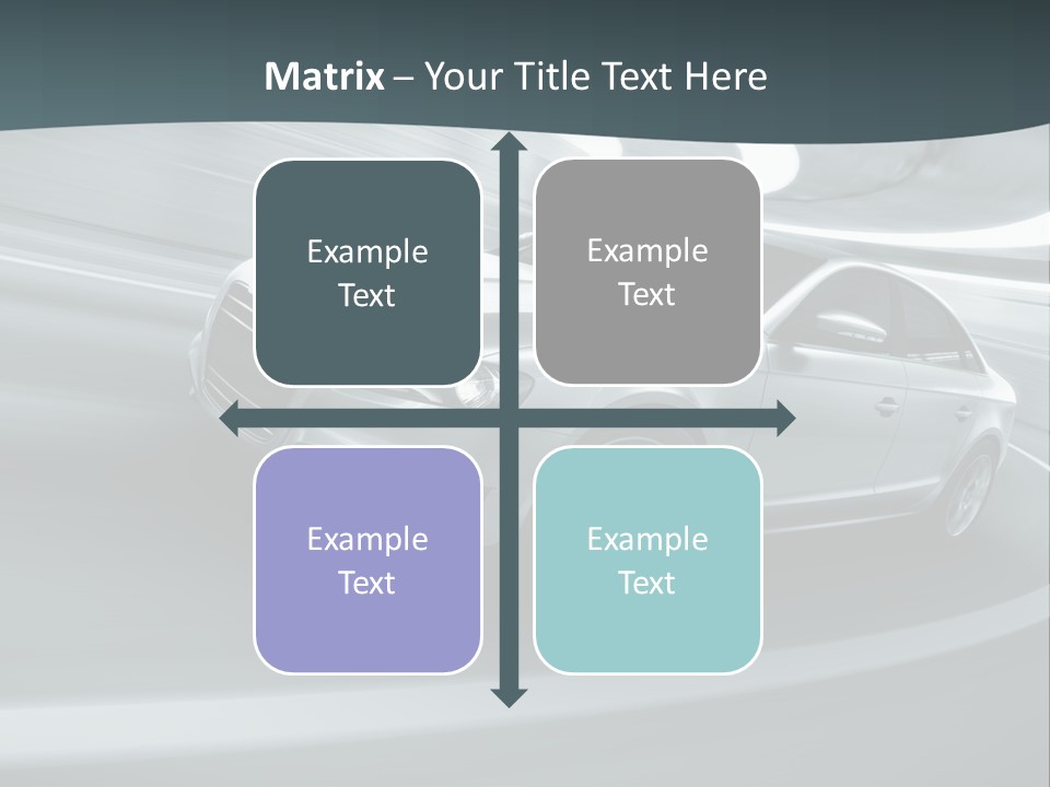 Transport Blur Concept Car PowerPoint Template