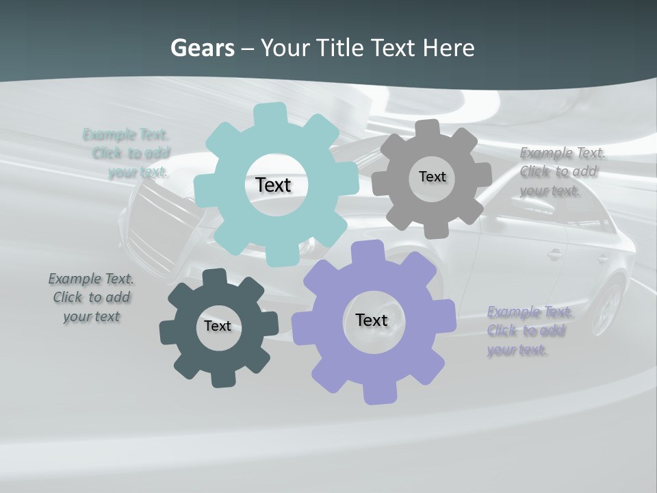 Transport Blur Concept Car PowerPoint Template