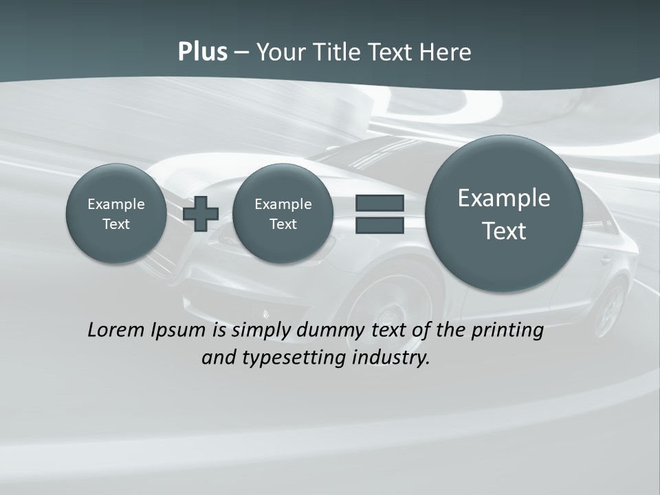 Transport Blur Concept Car PowerPoint Template