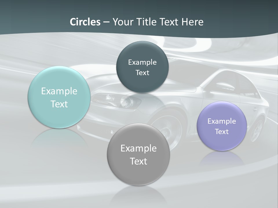 Transport Blur Concept Car PowerPoint Template