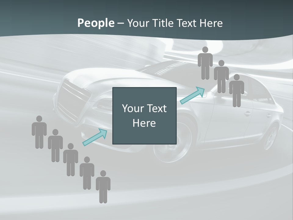 Transport Blur Concept Car PowerPoint Template