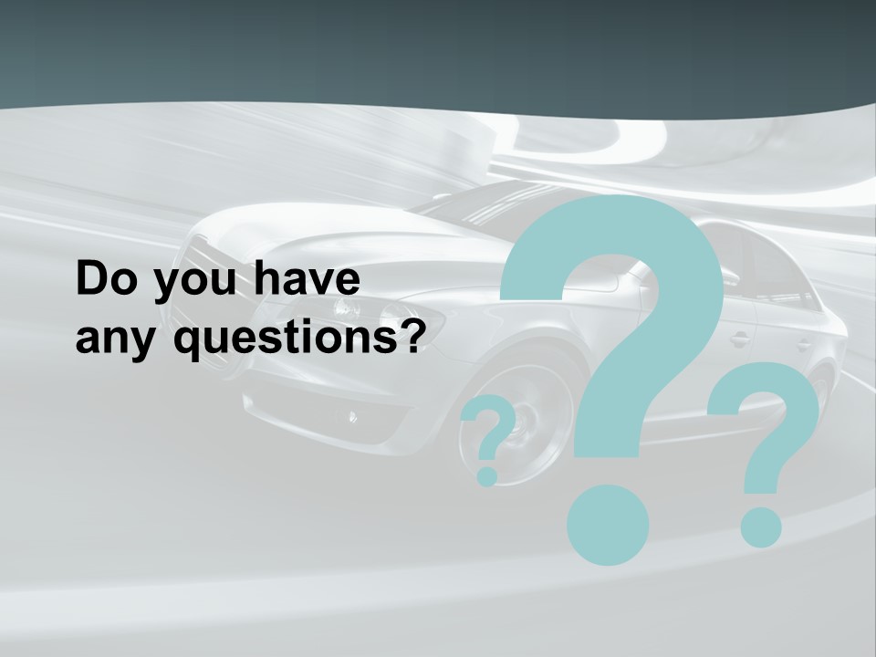 Transport Blur Concept Car PowerPoint Template