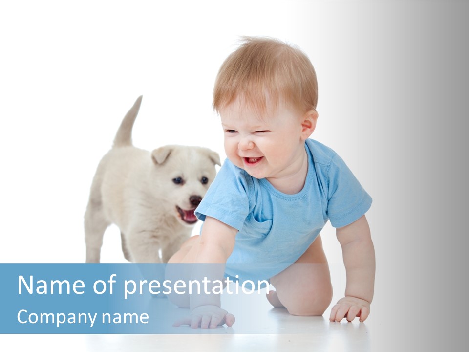 Affectionate Laughing Indoor PowerPoint Template