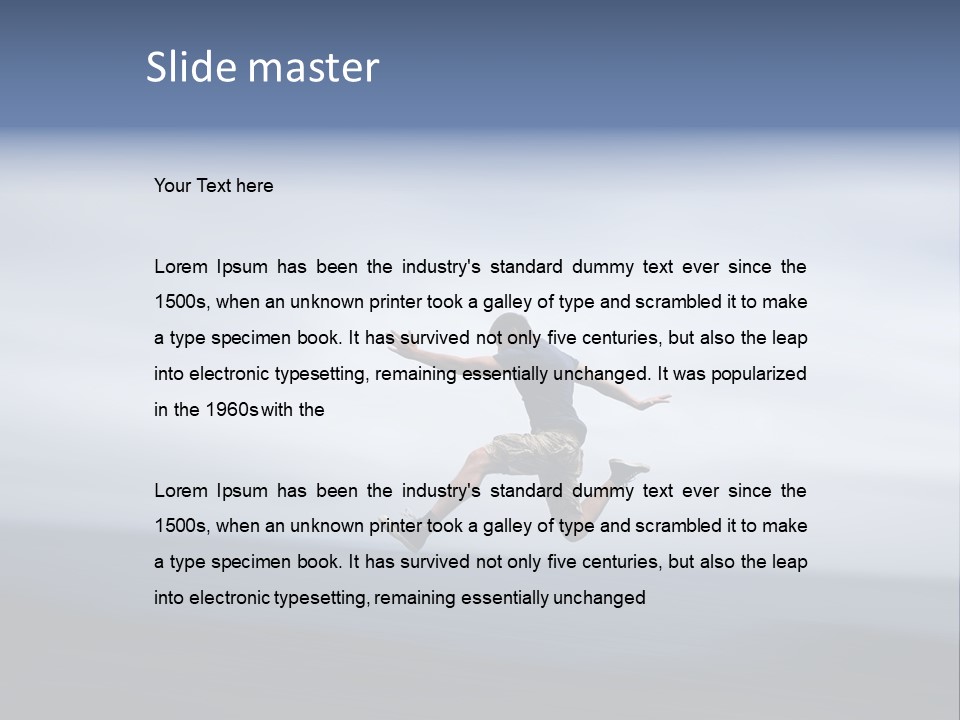 Person Run Youth PowerPoint Template