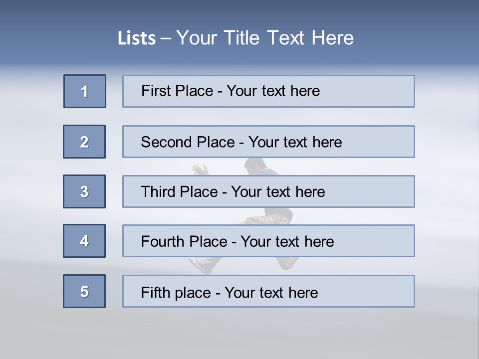Person Run Youth PowerPoint Template