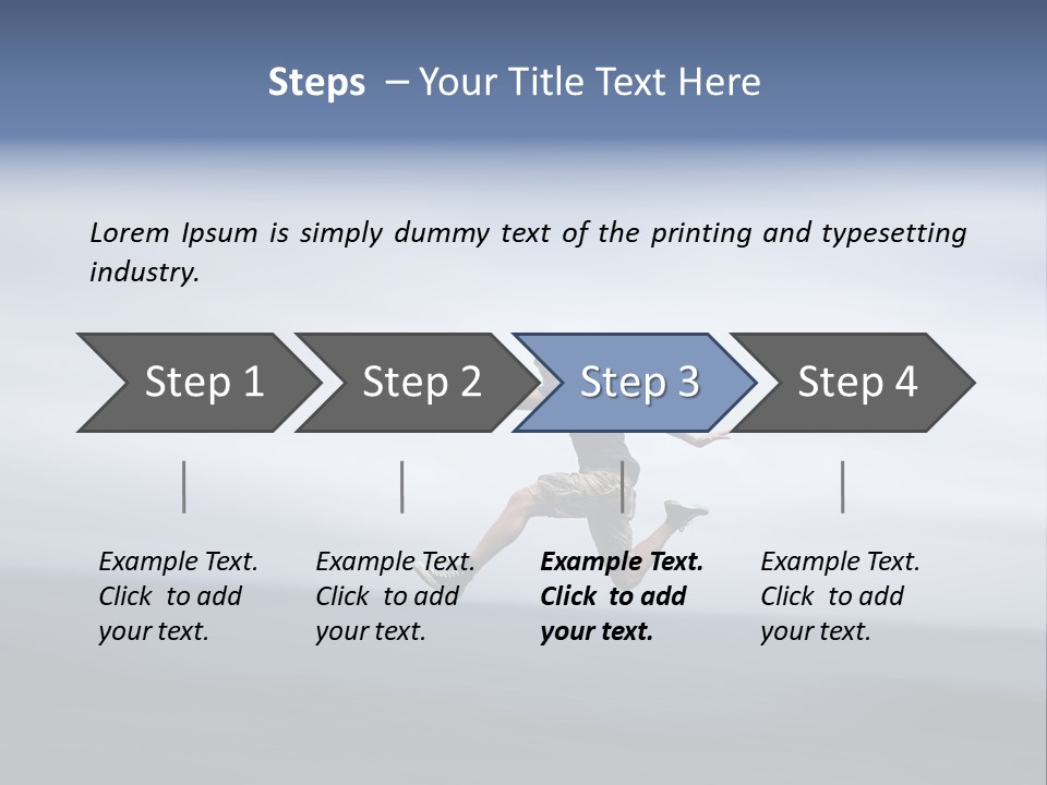Person Run Youth PowerPoint Template