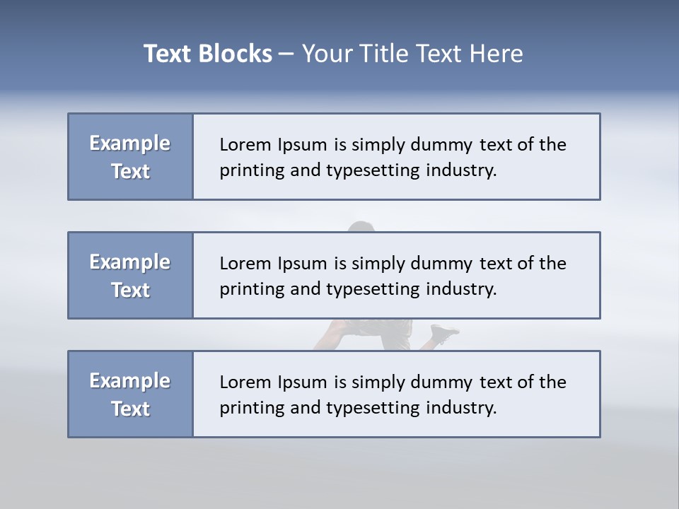 Person Run Youth PowerPoint Template