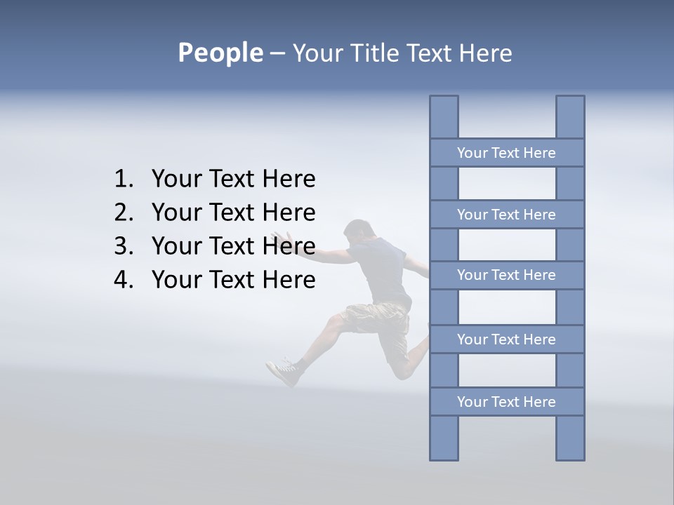 Person Run Youth PowerPoint Template