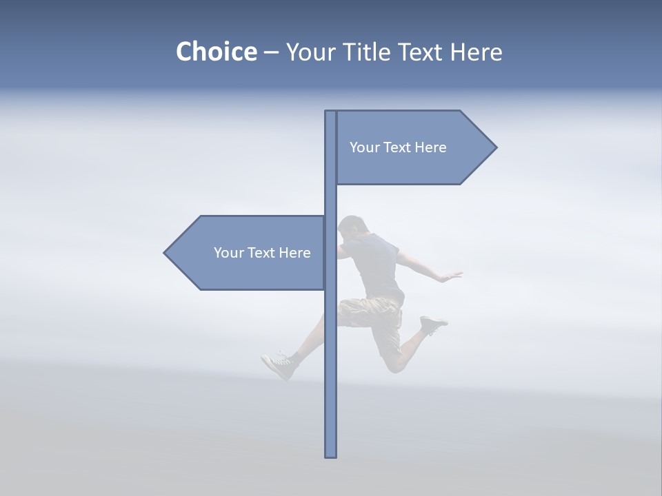 Person Run Youth PowerPoint Template