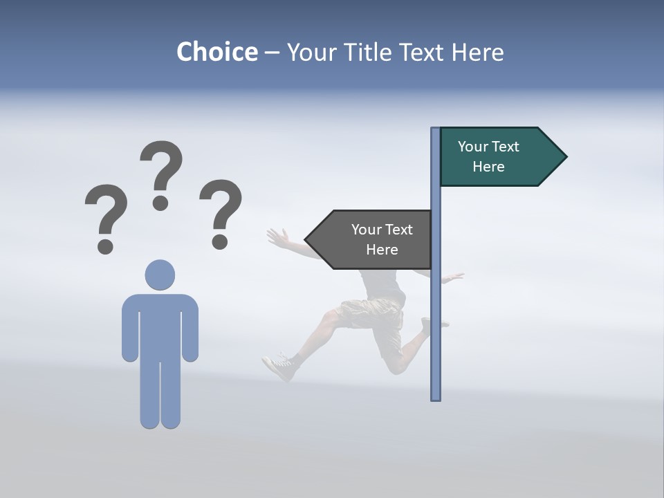 Person Run Youth PowerPoint Template