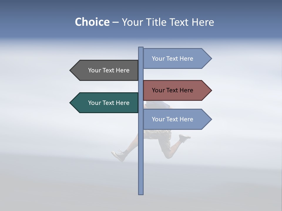 Person Run Youth PowerPoint Template