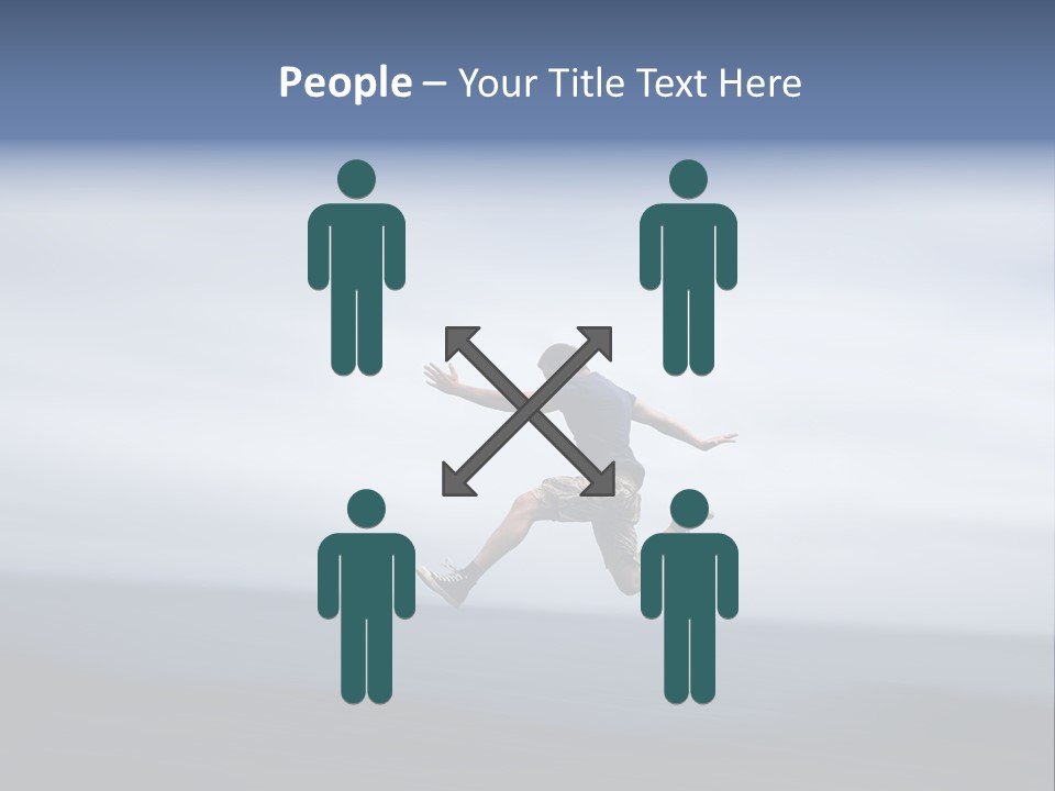 Person Run Youth PowerPoint Template