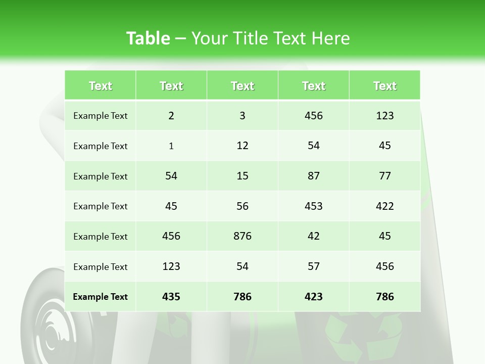 Alkaline Green Concept PowerPoint Template
