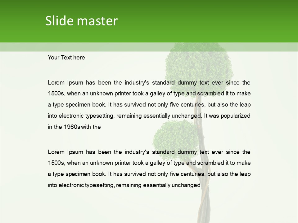 Crack Tree Of Life Nature PowerPoint Template