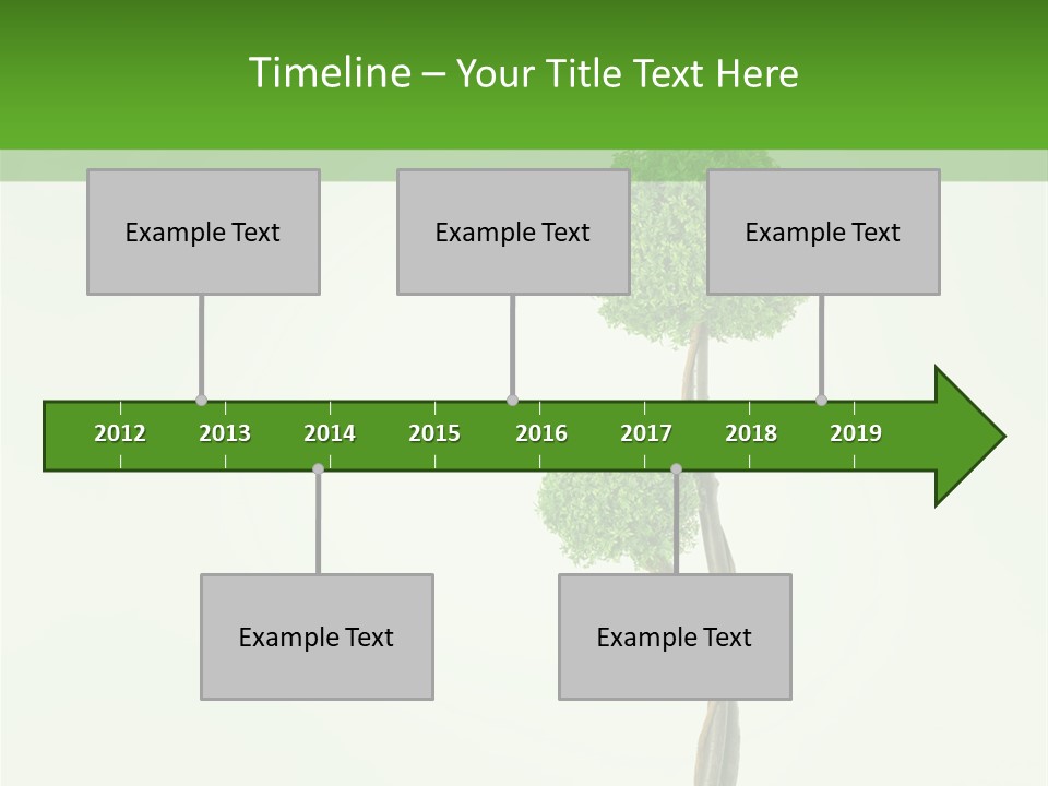 Crack Tree Of Life Nature PowerPoint Template