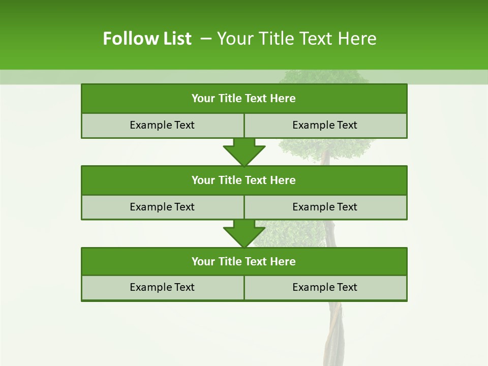 Crack Tree Of Life Nature PowerPoint Template