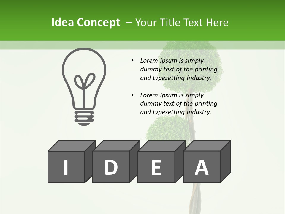 Crack Tree Of Life Nature PowerPoint Template