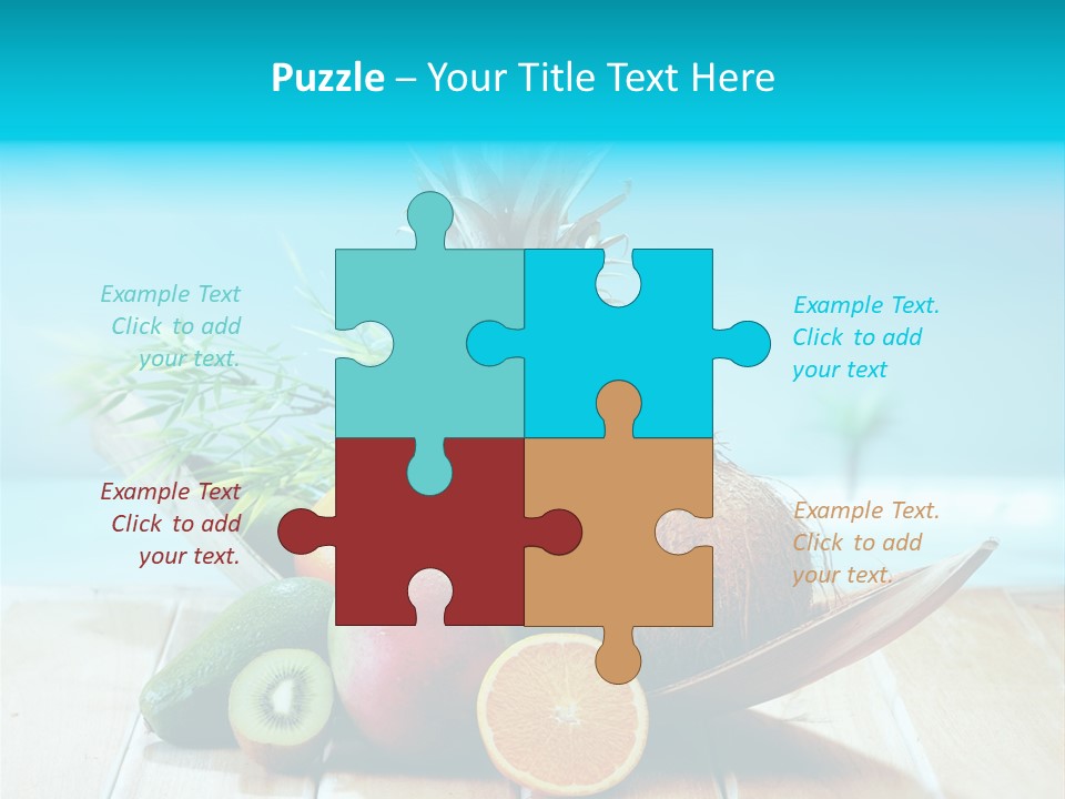 Ocean Avocado Tropical PowerPoint Template