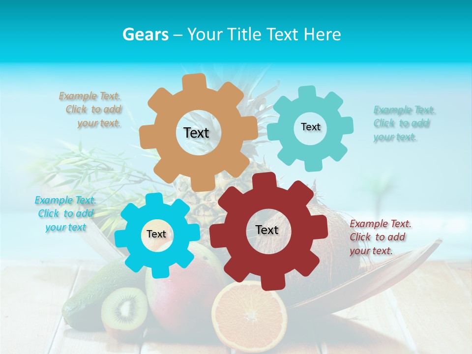 Ocean Avocado Tropical PowerPoint Template