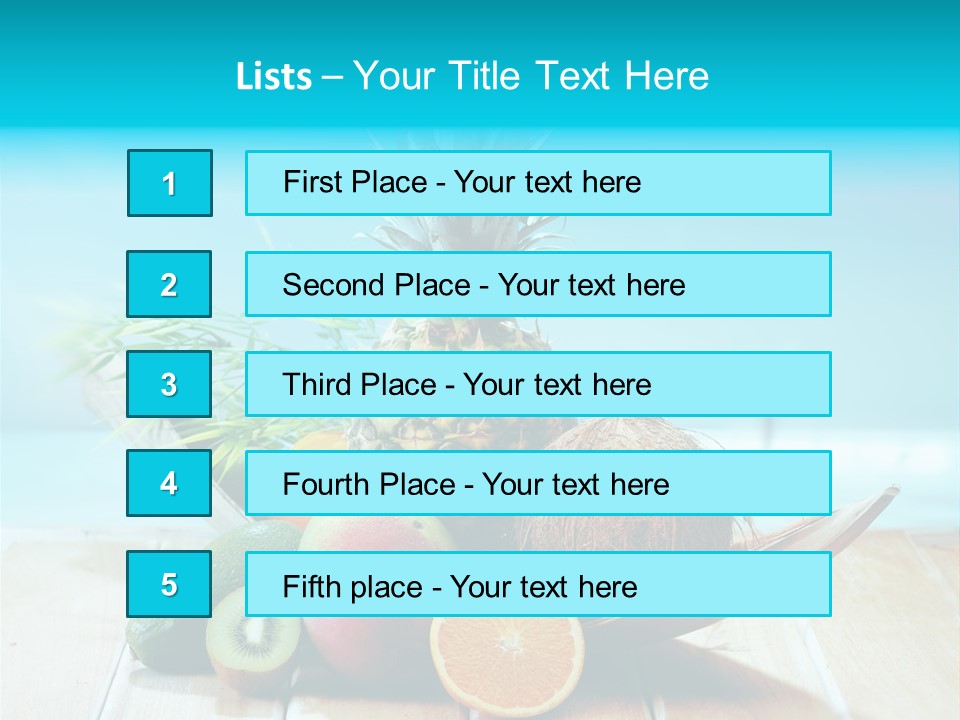 Ocean Avocado Tropical PowerPoint Template