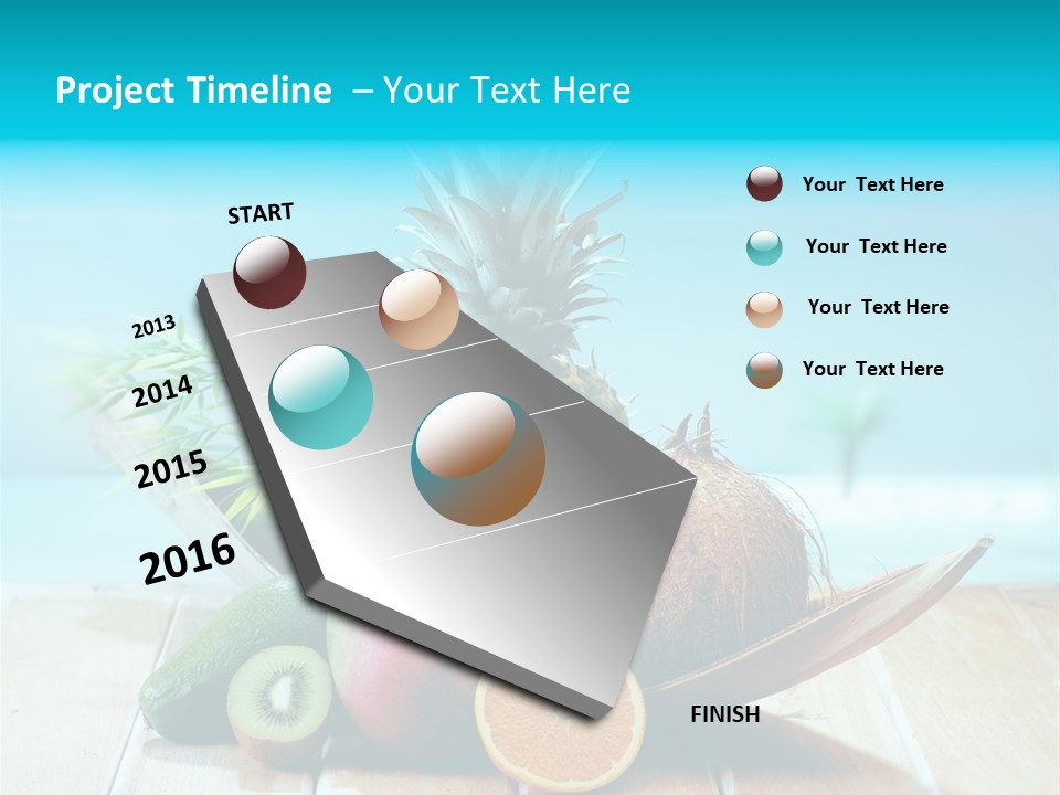 Ocean Avocado Tropical PowerPoint Template