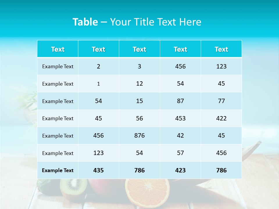Ocean Avocado Tropical PowerPoint Template