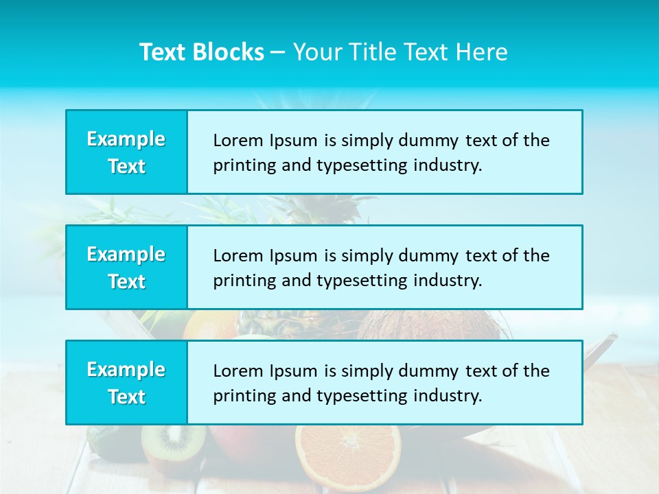 Ocean Avocado Tropical PowerPoint Template