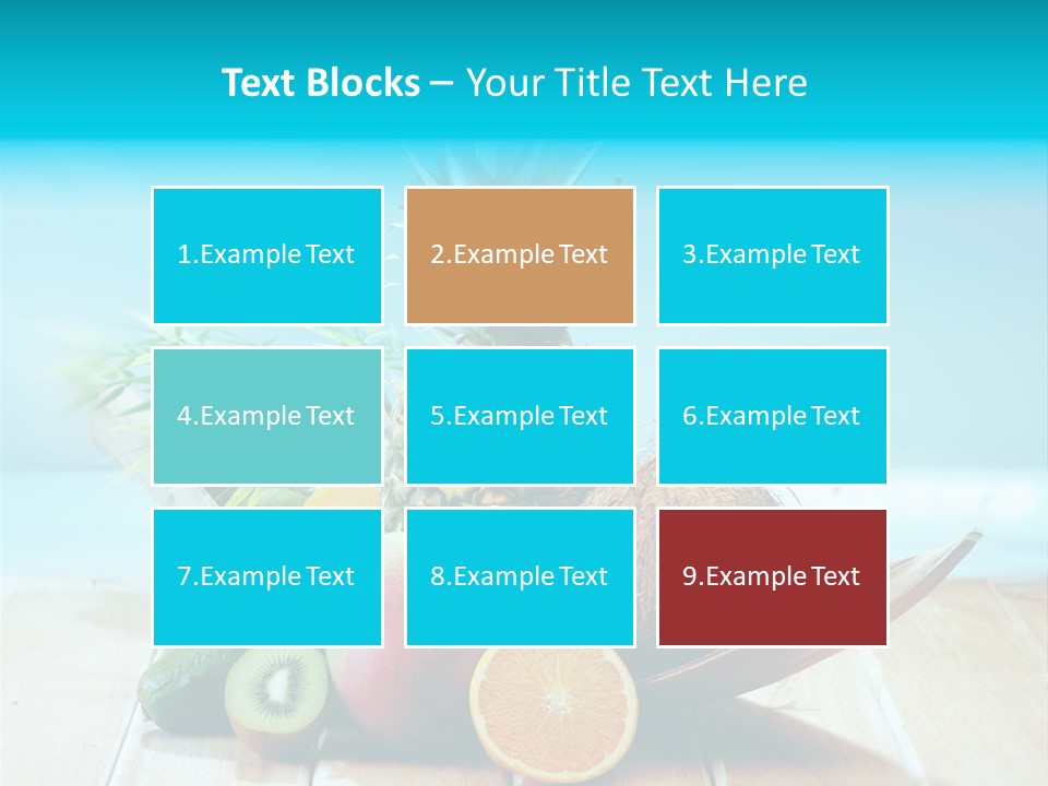 Ocean Avocado Tropical PowerPoint Template