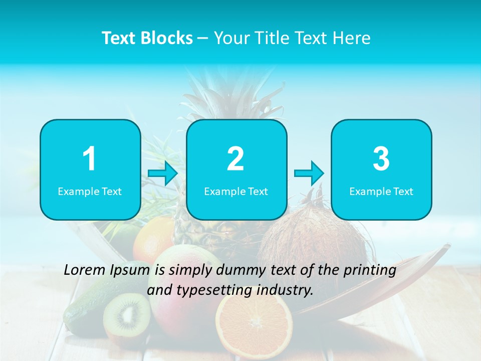 Ocean Avocado Tropical PowerPoint Template