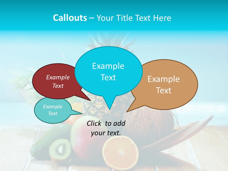 Ocean Avocado Tropical PowerPoint Template