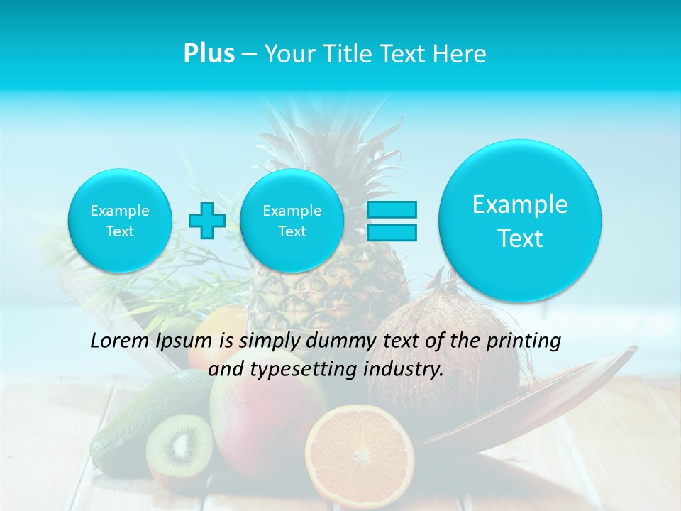 Ocean Avocado Tropical PowerPoint Template