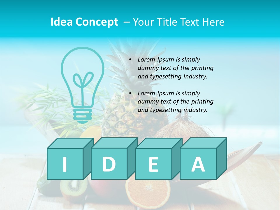 Ocean Avocado Tropical PowerPoint Template