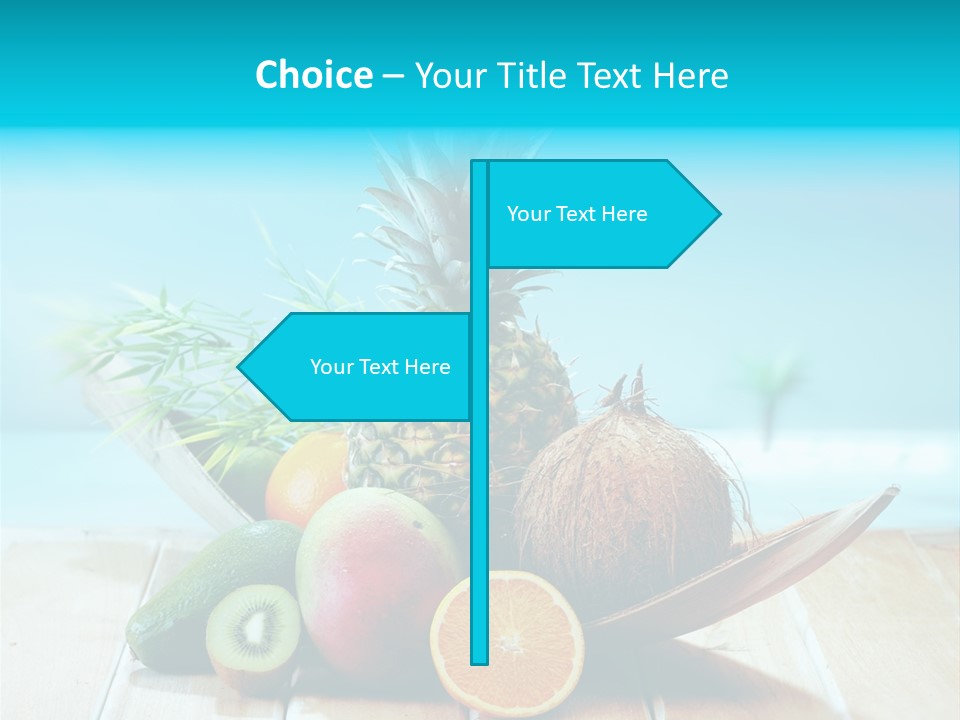 Ocean Avocado Tropical PowerPoint Template