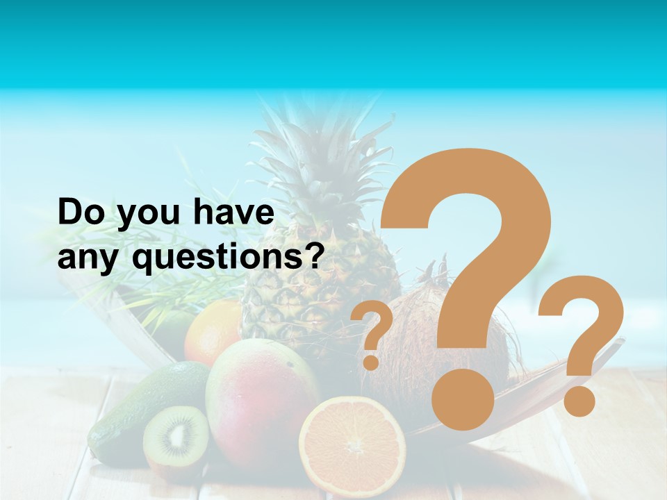 Ocean Avocado Tropical PowerPoint Template