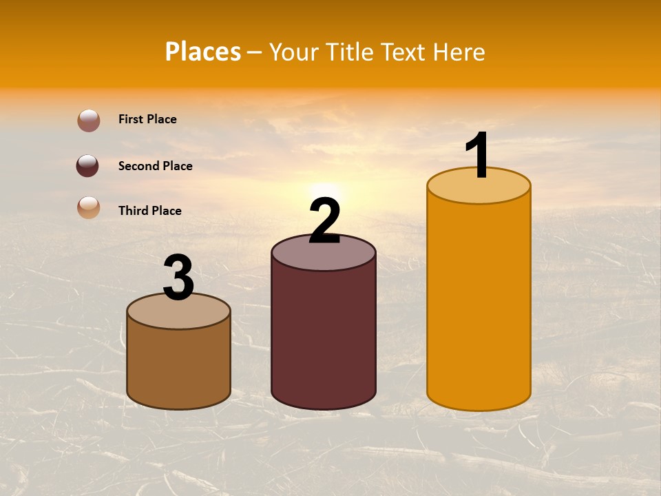 Dramatic Disaster Texture PowerPoint Template