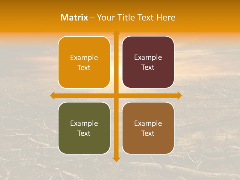 Dramatic Disaster Texture PowerPoint Template