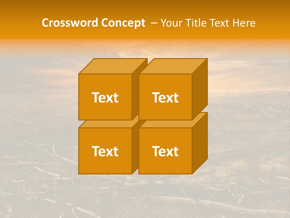Dramatic Disaster Texture PowerPoint Template