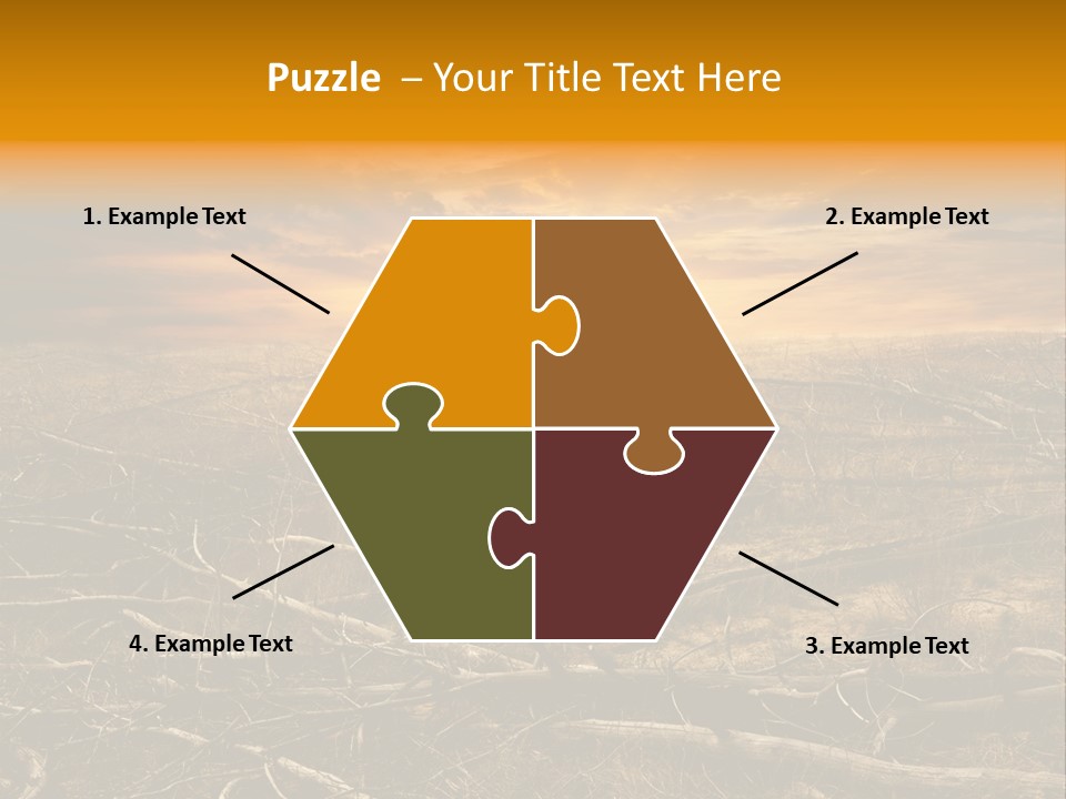 Dramatic Disaster Texture PowerPoint Template