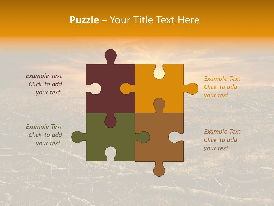 Dramatic Disaster Texture PowerPoint Template