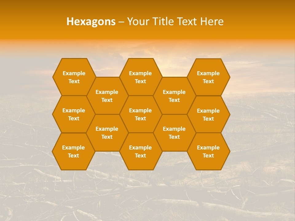 Dramatic Disaster Texture PowerPoint Template