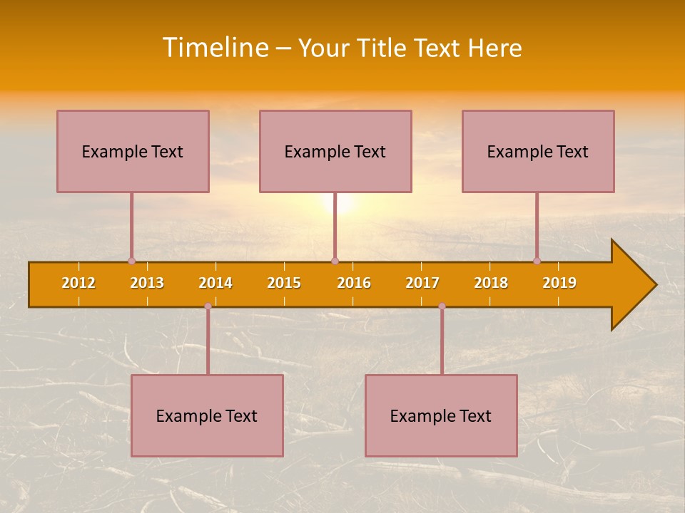 Dramatic Disaster Texture PowerPoint Template