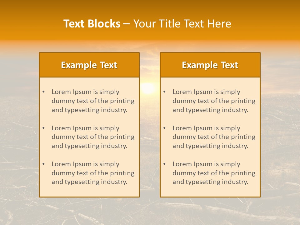 Dramatic Disaster Texture PowerPoint Template