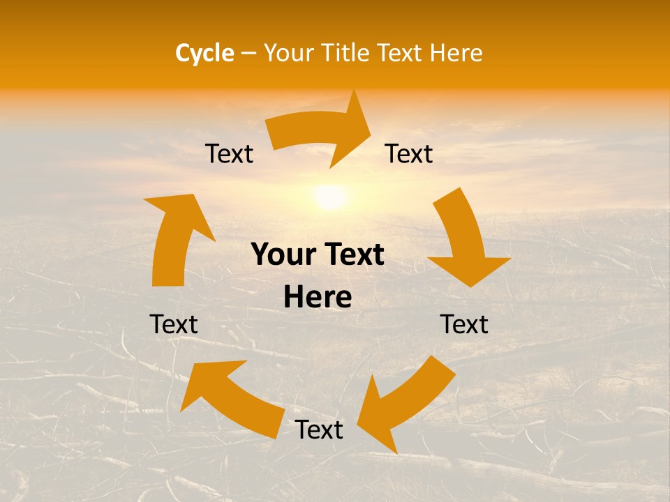Dramatic Disaster Texture PowerPoint Template
