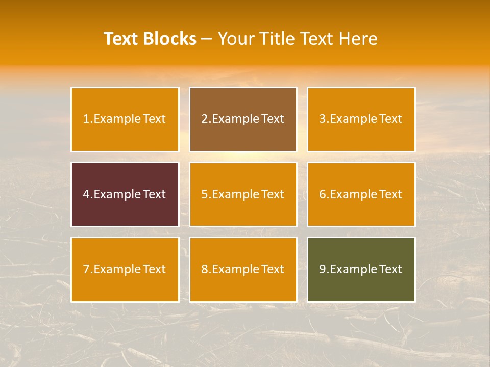 Dramatic Disaster Texture PowerPoint Template