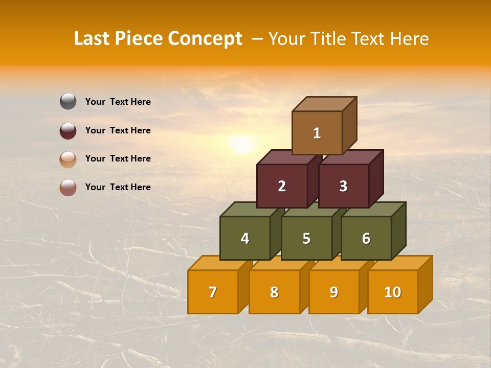 Dramatic Disaster Texture PowerPoint Template