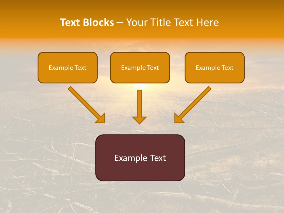 Dramatic Disaster Texture PowerPoint Template