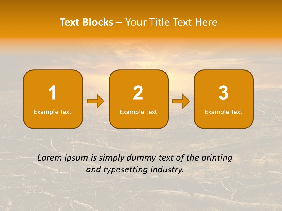 Dramatic Disaster Texture PowerPoint Template