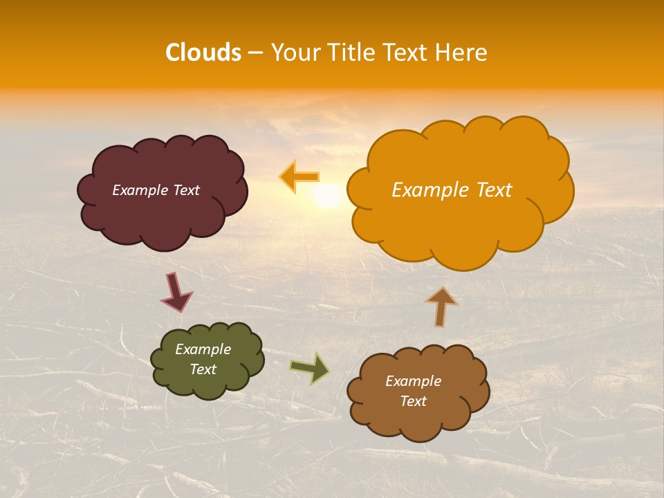 Dramatic Disaster Texture PowerPoint Template